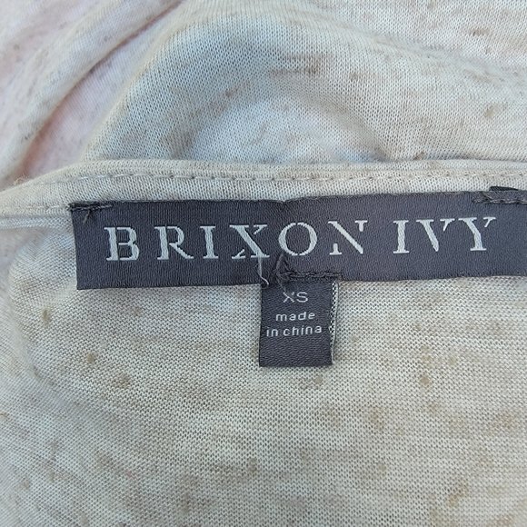 Brixon Ivy Stitch Fix Light Grey Pinson Drape Open Front Cardigan Large xs. - Picture 3 of 4